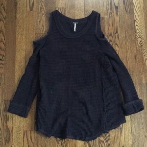 Free People cold shoulder sweater